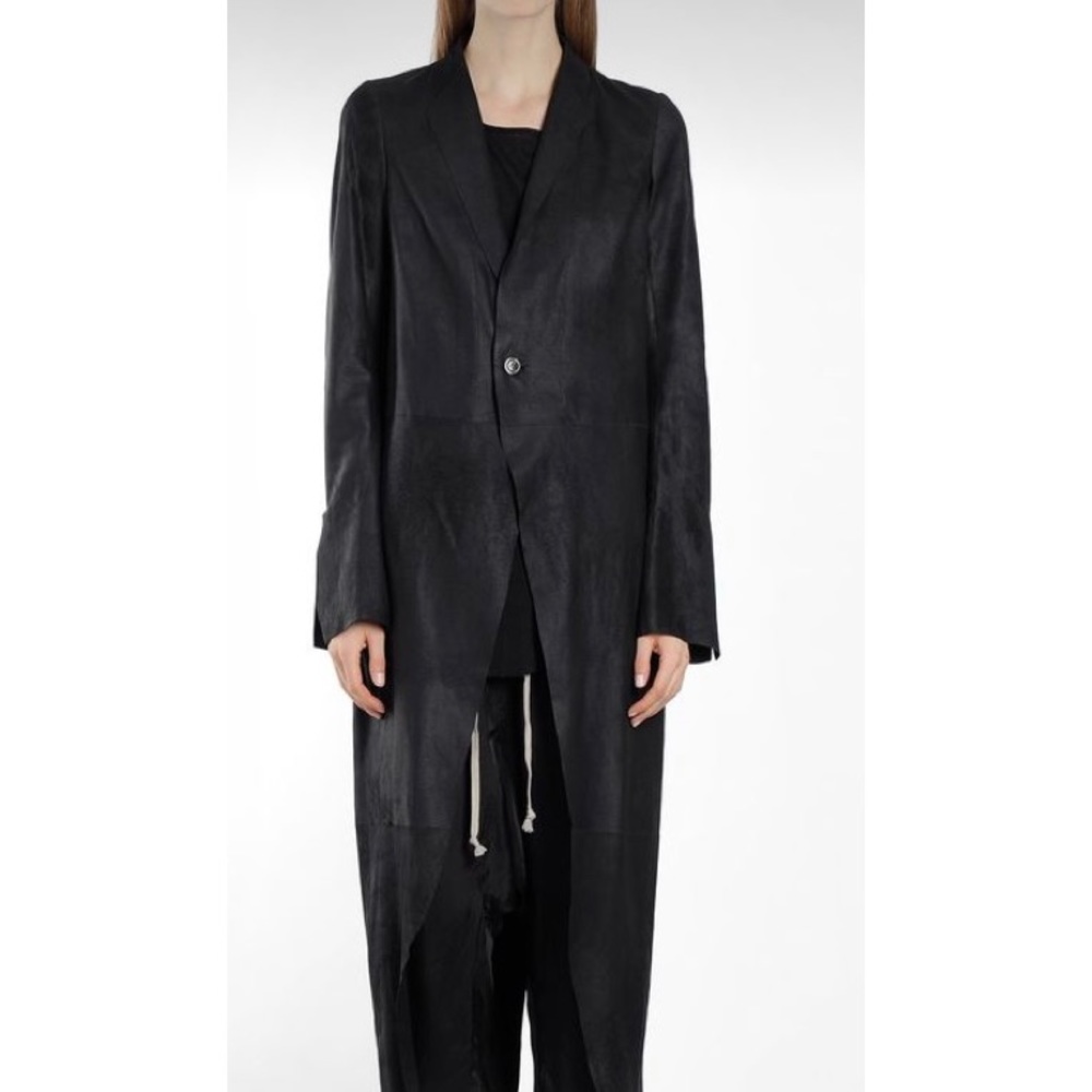 NEWw/tags Rick Owens leather coat.